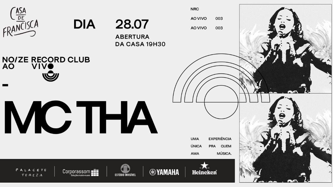Nrc Ao Vivo apresenta show de Mc Tha na Casa de Francisca