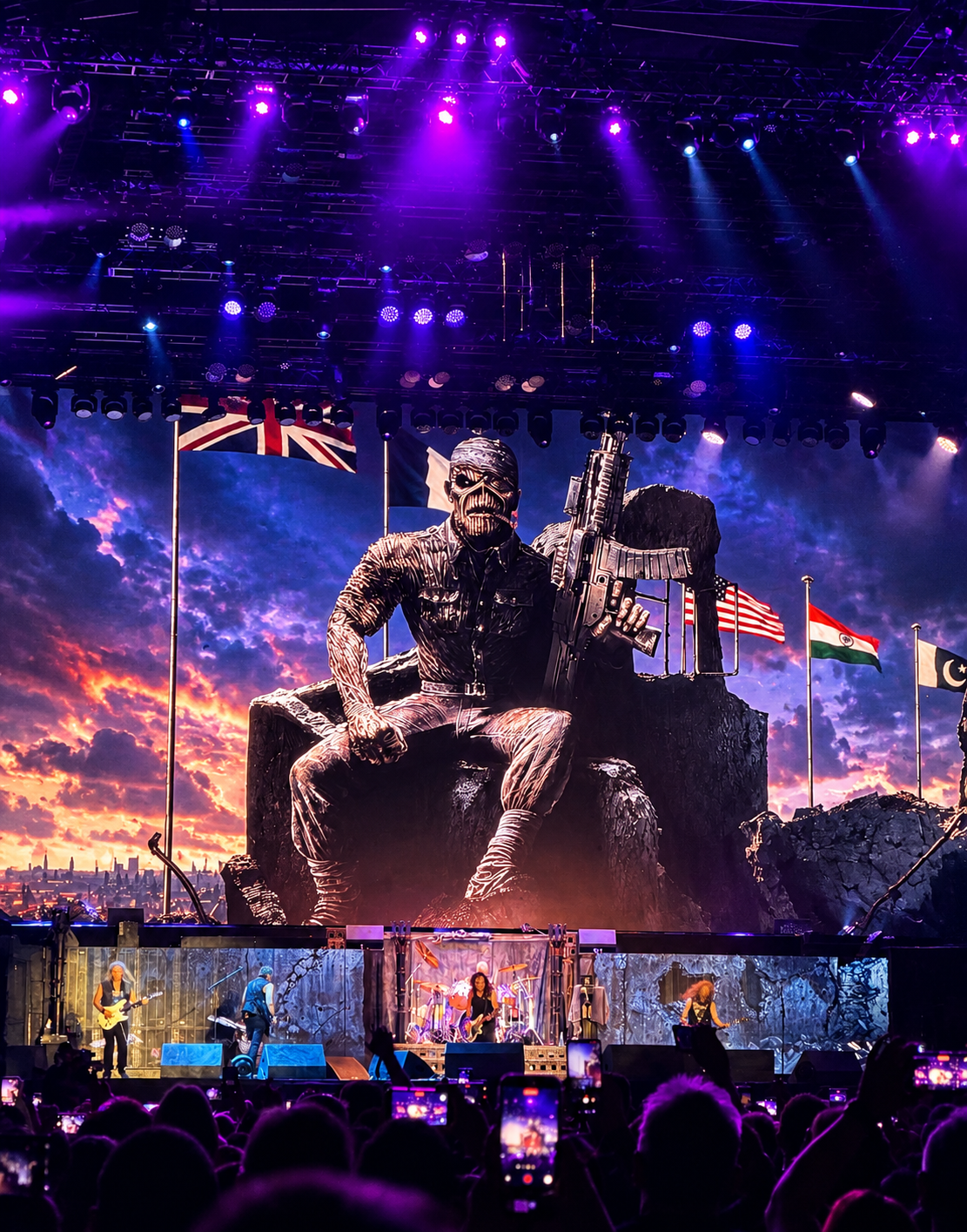 Iron Maiden reúne 40 mil fãs em Curitiba e encerra passagem pelo Brasil com espetáculo histórico